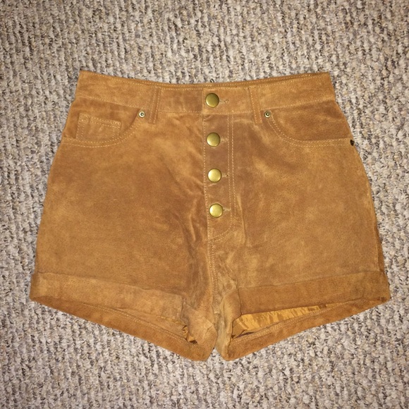 Suede High Waisted Shorts
