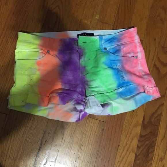 Handmade tie dyed shorts