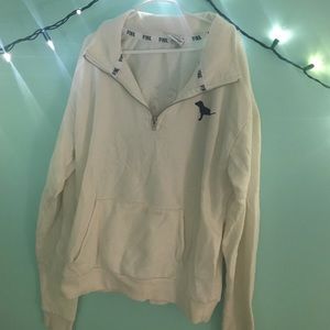 Half-zip Pink sweatshirt