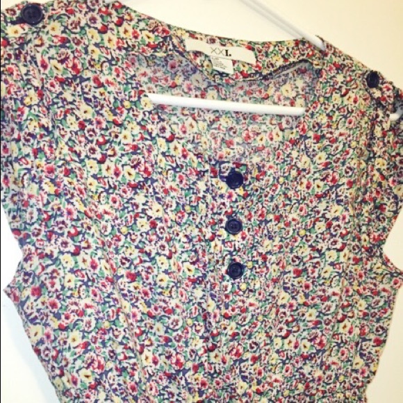 Forever 21 Floral Button Up Dress - Picture 2 of 4