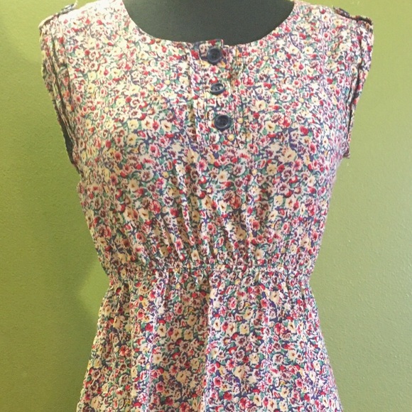 Forever 21 Floral Button Up Dress - Picture 4 of 4