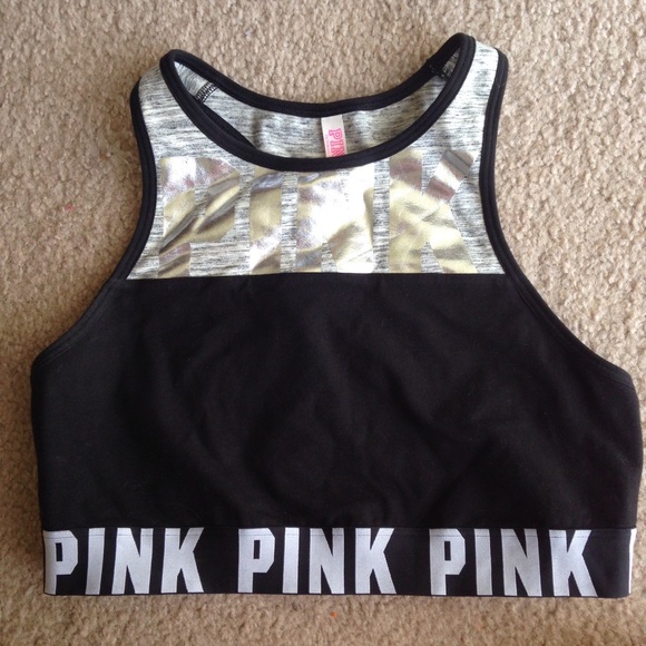 Pink by Victoria's Secret black sports bra