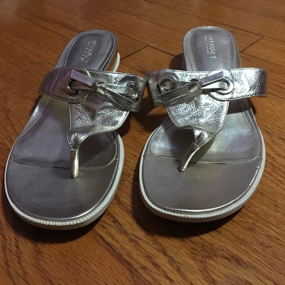 Gold Sperry sandals