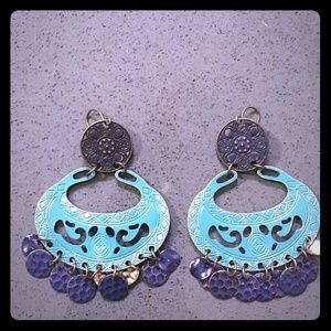 Turquoise chandelier earrings