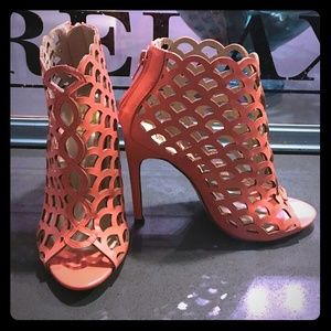 Peep Toe Ankle Heels