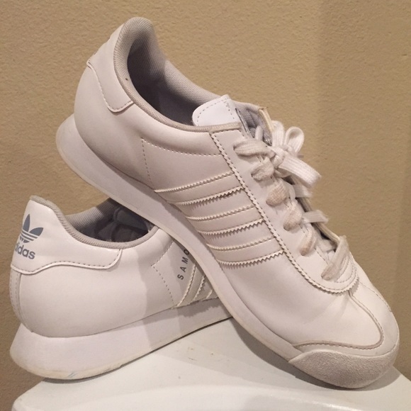 adidas samoa all white