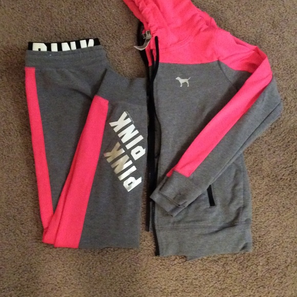 VS PINK Gym Pant & Full Zip