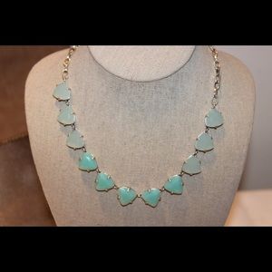 Somerville Necklace - Aqua/Silver