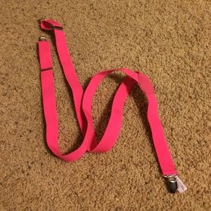 Pink suspenders