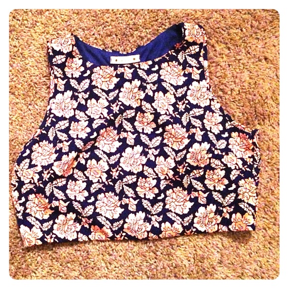 Floral crop top