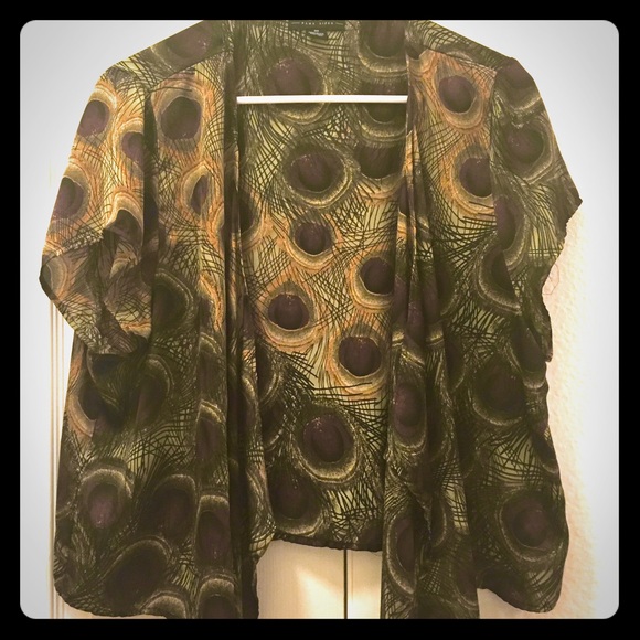 Forever 21 Plus peacock kimono size 3X