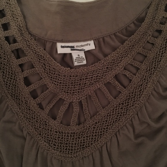 Maternity Top by Liz Lange with crochet detail - Picture 2 of 2