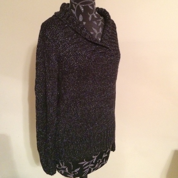 Relativity metallic black oversized sweater - Picture 3 of 4