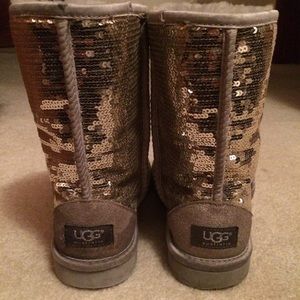 Silver Sequin Uggs