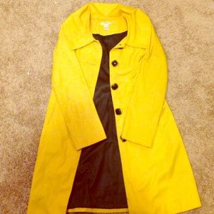 Bright yellow raincoat