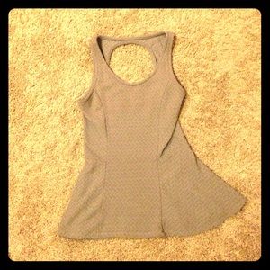 Grey sleeveless top