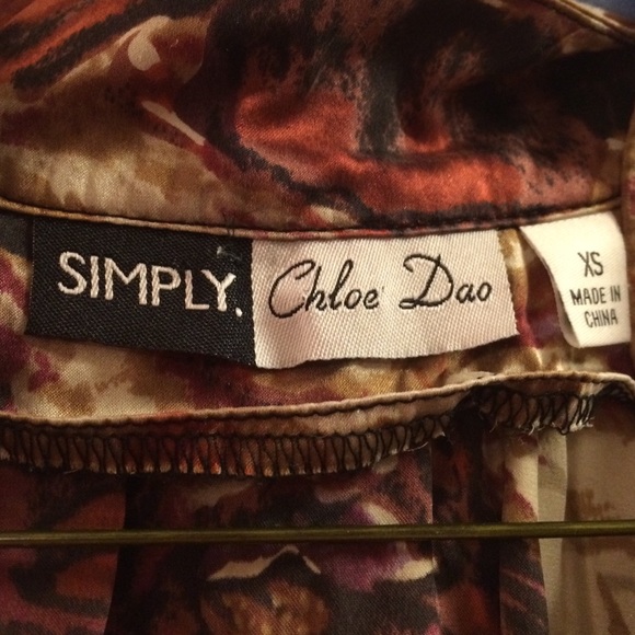 Project Runway! Silk, Flowery, Chloe Dao Blouse! - Picture 4 of 4