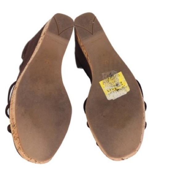 2000s Prada orange cork Wedges and leather mules EU 36 US  Prada brown suede + cork wedges 36.5, worn 1x