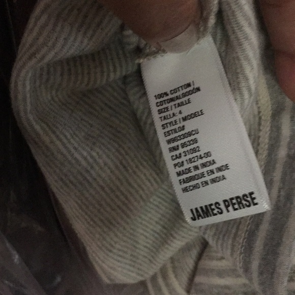 ❤️SOLD❤️James Perse Striped Drape Neck Pullover - Picture 4 of 4