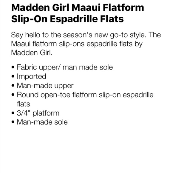 🌺BWTB- madden girl Mauui floral espadrille flats - Picture 4 of 4
