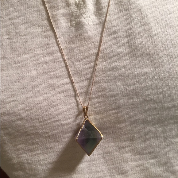 Very Hip Handmade Crystal Pendant Necklace Unisex - Picture 1 of 4