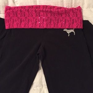 Pink yoga pants