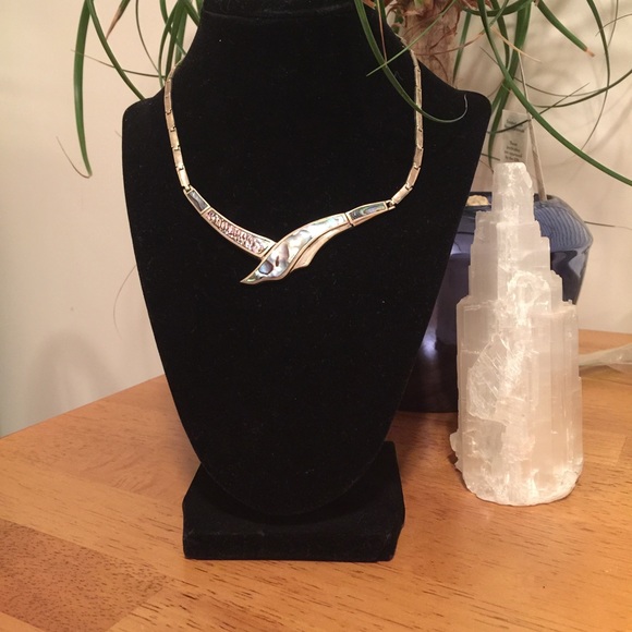 Handmade 925 MOP Jewelry - Abalone 925 necklace.