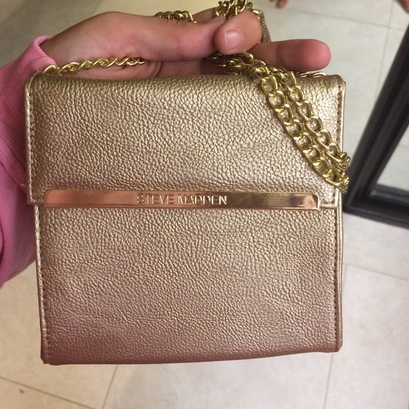 Steve Madden gold crossbody