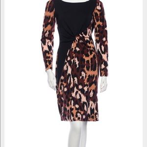 Authentic DVF wool leopard dress