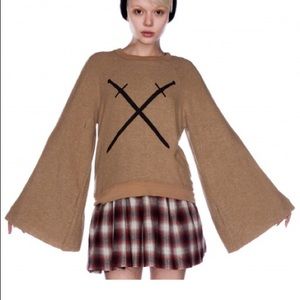 Long/ bell sleeved Wildfox sweater
