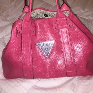 Guess purse pink