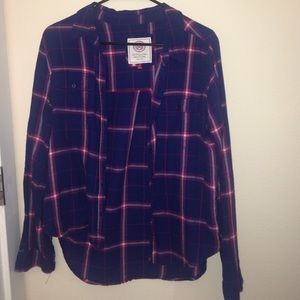Blue/pink flannel
