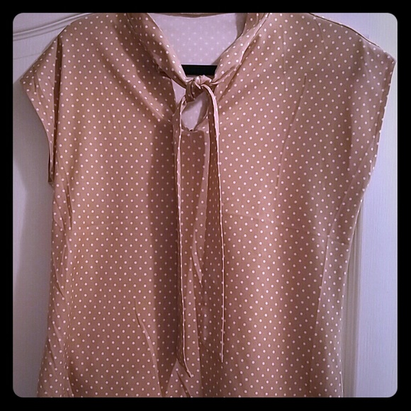 Carmel polka dot top FREE with Bundle