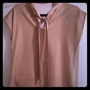 Carmel polka dot top FREE with Bundle