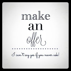 Hi, Make an offer on things in my closet.
