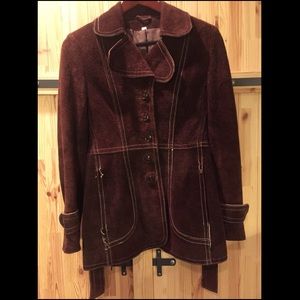 Vintage 1970s Brown Leather Coat