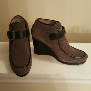 SUPER CUTE Suede Booties!! Worn only twice!