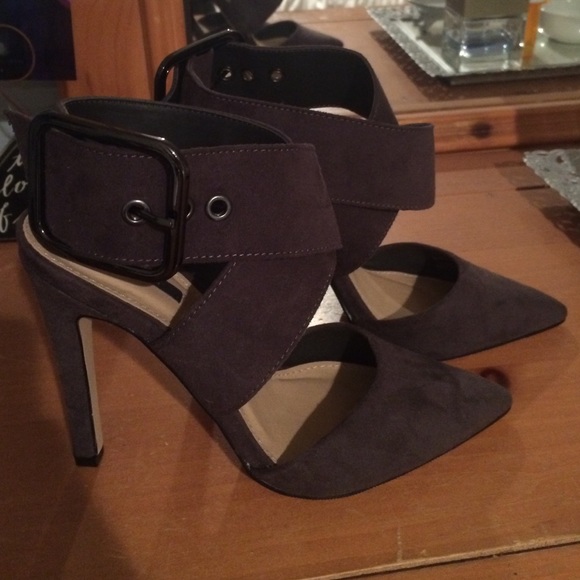 Suede heels