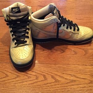 Gold Nikes