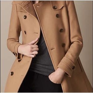 Authentic BURBERRY A LINE COAT JACKET WOOL Authentic BURBERRY A LINE COAT JACKET WOOL