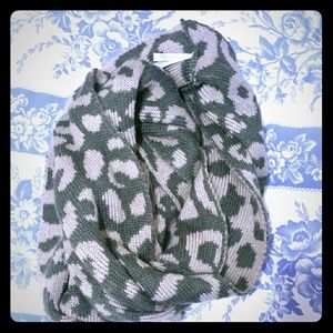 Animal print infinity scarf