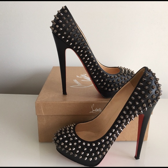 Christian Louboutin Shoes - CHRISTIAN LOUBOUTIN BLACK ALTI SPIKES  PUMPS