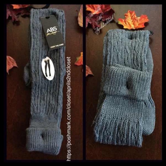 ABS ALLEN SCHWARTZ OVER THE KNEE TALL BOOT SOCKS - Picture 2 of 4