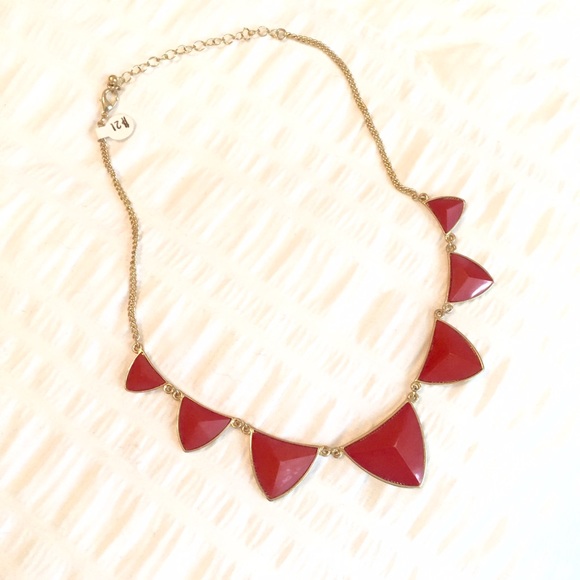 Pink Geometric Necklace - Picture 4 of 4