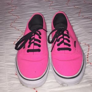 Hot/Neon Pink Vans