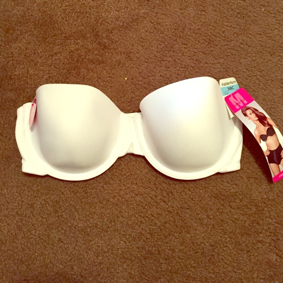 White strapless bra never worn