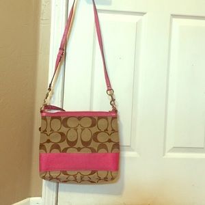 Authentic coach cross body purse