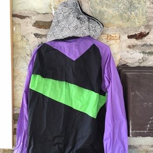 Volcom Jackets & Coats - Volcom purple, green black windbreaker jacket hood Volcom Jackets & Coats - Volcom purple, green black windbreaker jacket hood