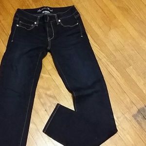 Anerican Eagle Dark Wash Skinny Jeans, size 10 lon