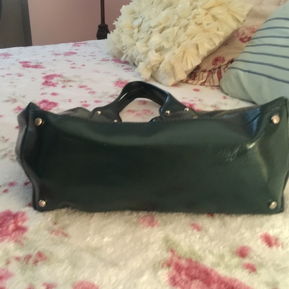 Kate spade pine-green patent leather  bag - Picture 2 of 3